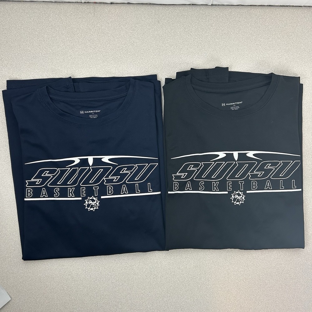 Lot of 2 Southwestern Oklahoma State SWOSU Bulldogs Basketball Long Sleeve 2XL‎